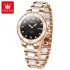 OLEVS 9985 New Watch For Women Ceramic Watchstrap Roman Scale Calendar Waterproof Luxury Elegant Quartz Women's Wristwatch